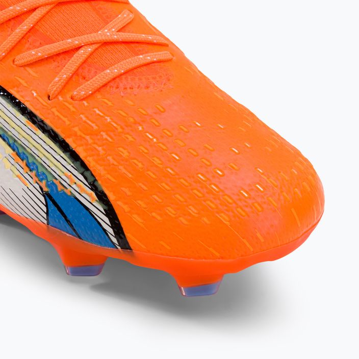 PUMA Ultra Ultimate FG/AG scarpe da calcio uomo ultra arancione/puma bianco/blu glimmer 7