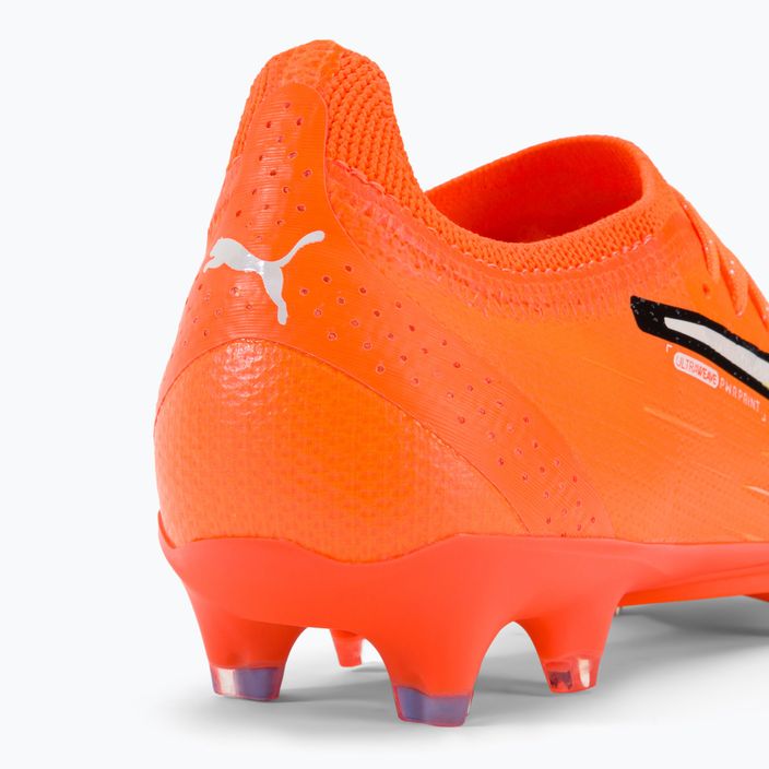 PUMA Ultra Ultimate FG/AG scarpe da calcio uomo ultra arancione/puma bianco/blu glimmer 8