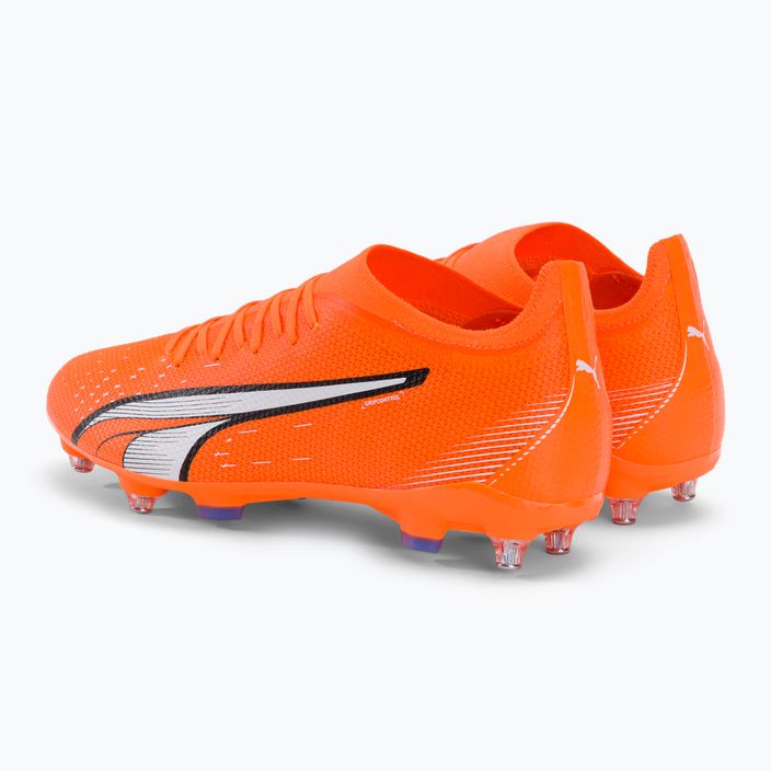PUMA Ultra Match MXSG scarpe da calcio uomo ultra arancione/puma bianco/blu glimmer 3