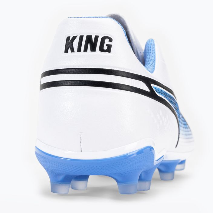 PUMA King Match FG/AG scarpe da calcio uomo puma bianco/nero/blu glimmer/ultra orange 8
