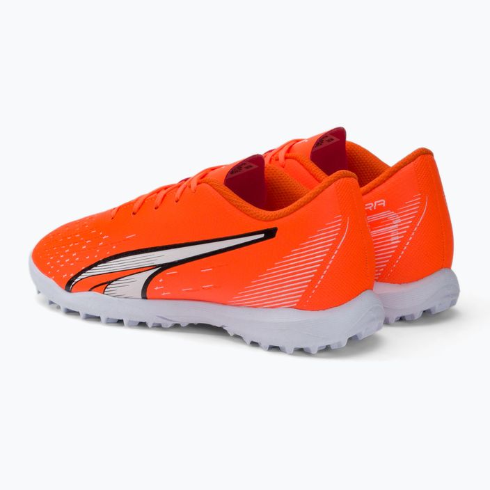 PUMA Ultra Play TT scarpe da calcio per bambini ultra arancione/puma bianco/blu glimmer 3