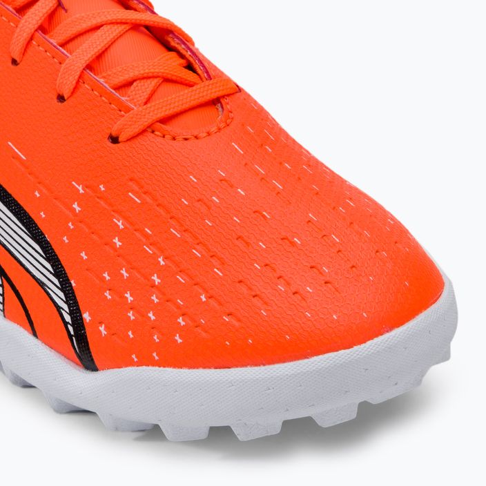 PUMA Ultra Play TT scarpe da calcio per bambini ultra arancione/puma bianco/blu glimmer 7