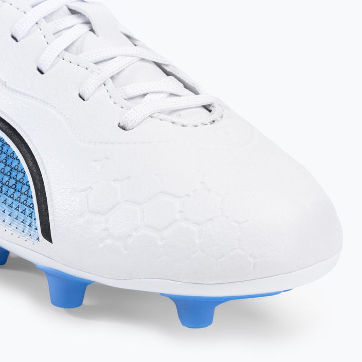 PUMA King Match FG/AG scarpe da calcio per bambini puma bianco/puma nero/blu glimmer 7