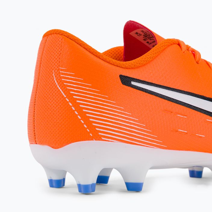 PUMA Ultra Play FG/AG ultra arancione/puma bianco/blu glimmer scarpe da calcio per bambini 8