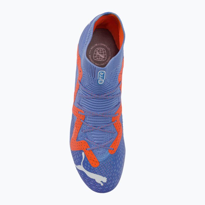PUMA Future Ultimate FG/AG blu glimmer/puma bianco/ultra orange scarpe da calcio da uomo 6