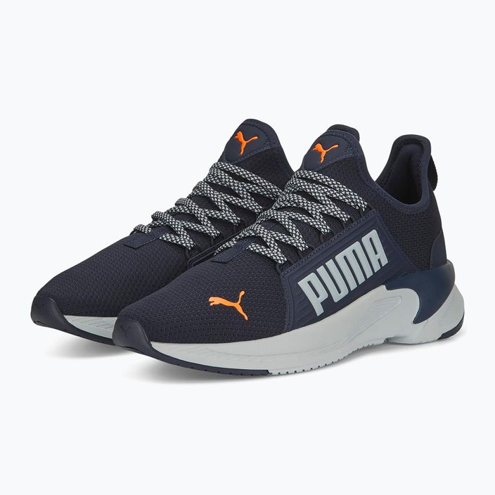PUMA Softride Premier Slip-On, scarpe da corsa da uomo blu/ grigio platino/ultra arancione 10