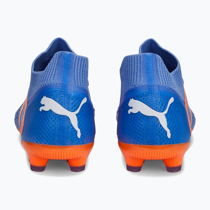 Scarpe da calcio PUMA Future Match FG/AG blu glimmer/puma bianco/ultra arancione per bambini 12