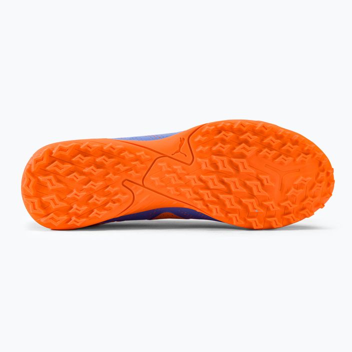 PUMA Future Play TT scarpe da calcio da uomo blu glimmer/puma bianco/ultra arancione 5
