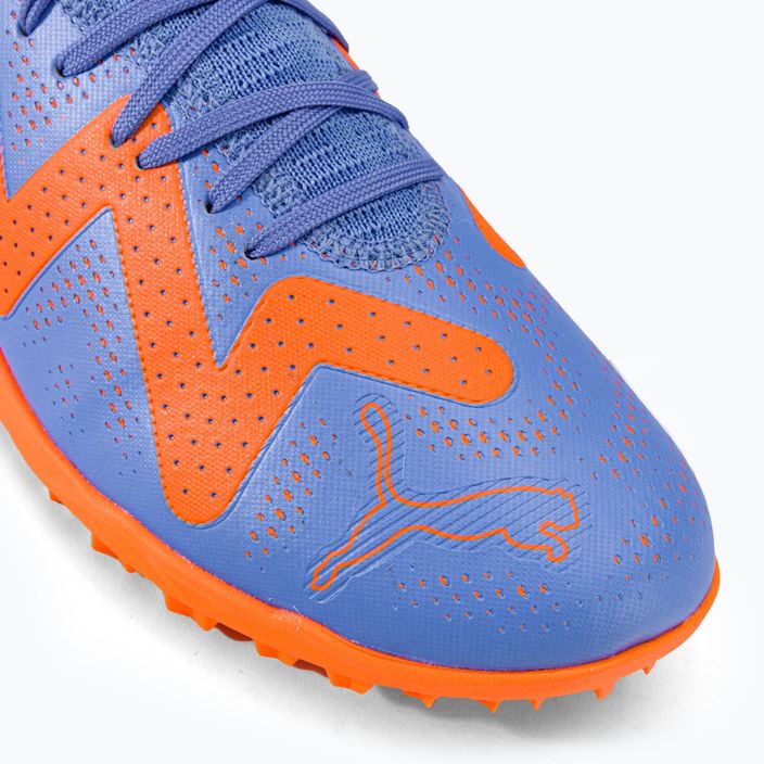 PUMA Future Play TT scarpe da calcio da uomo blu glimmer/puma bianco/ultra arancione 8