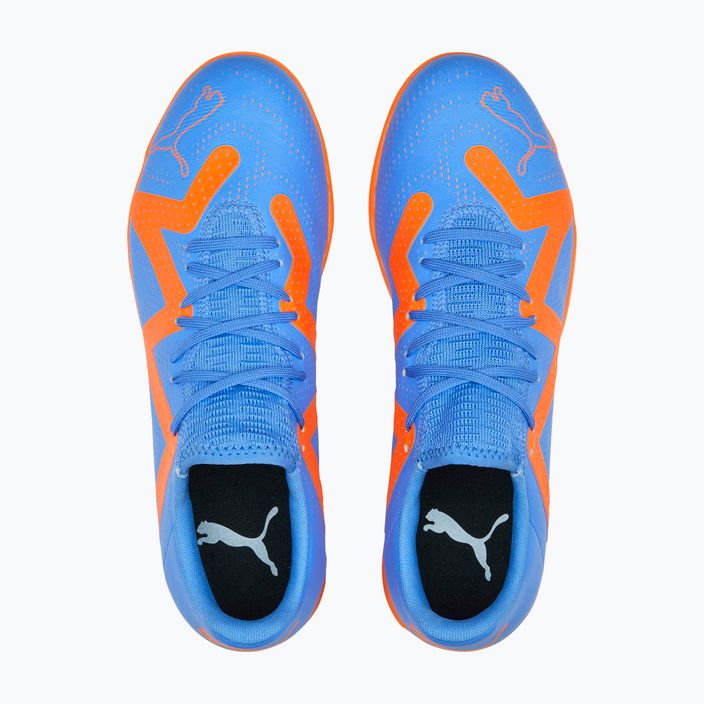 PUMA Future Play TT scarpe da calcio da uomo blu glimmer/puma bianco/ultra arancione 14