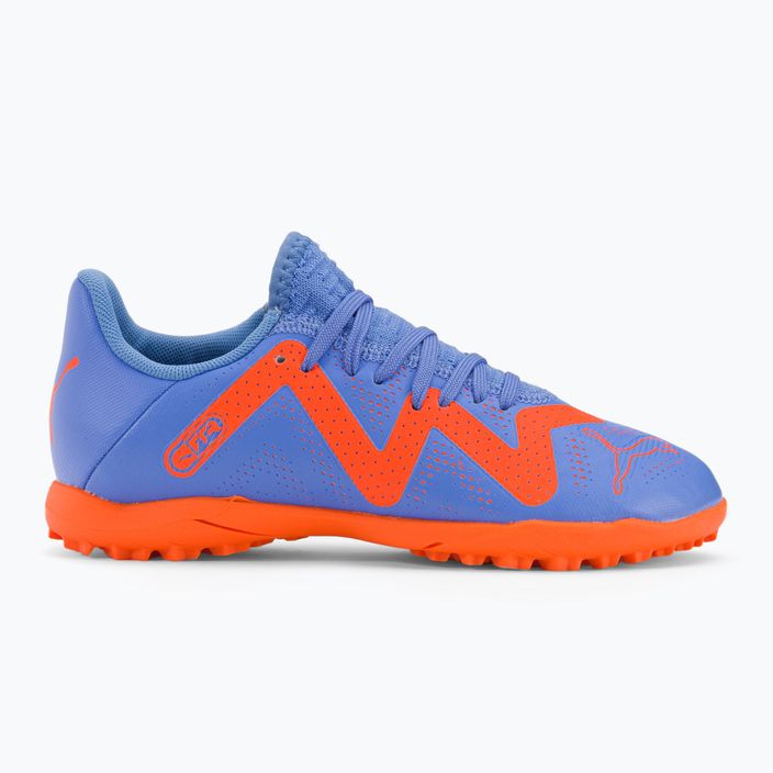 PUMA Future Play TT scarpe da calcio per bambini blu glimmer/puma bianco/ultra arancione 2