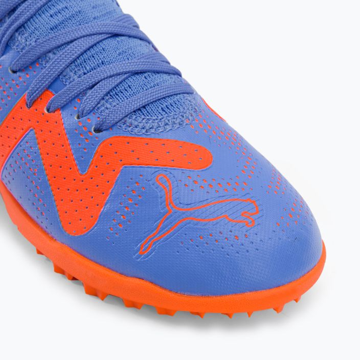 PUMA Future Play TT scarpe da calcio per bambini blu glimmer/puma bianco/ultra arancione 7