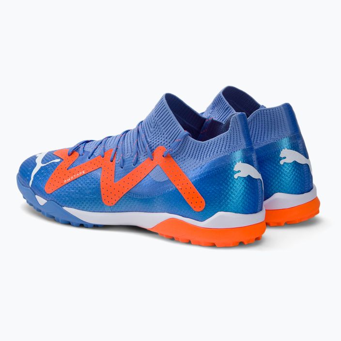 PUMA Future Ultimate Cage blu glimmer/puma bianco/ultra arancione scarpe da calcio da uomo 3