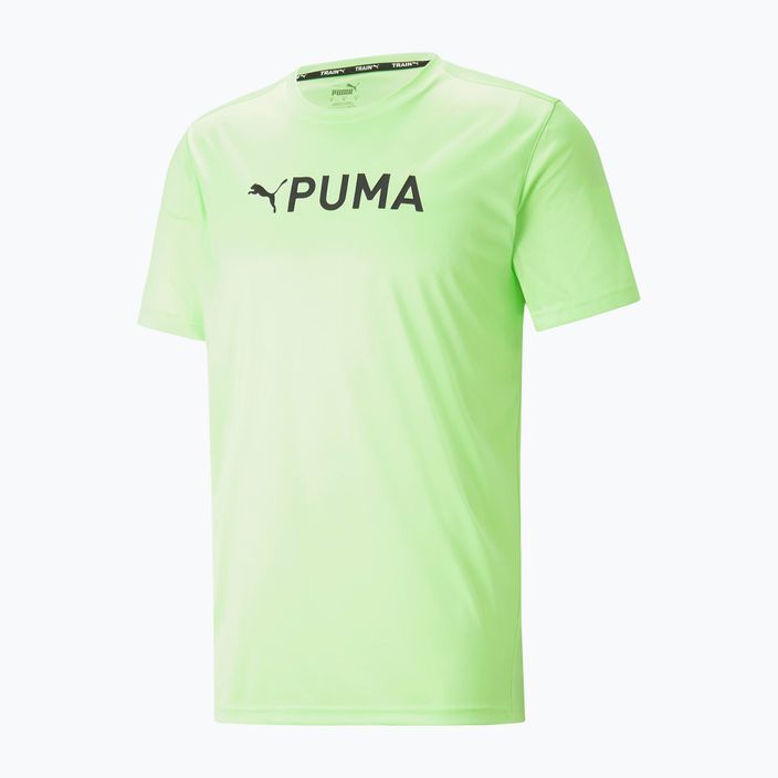 Maglietta da allenamento da uomo PUMA Fit Logo Cf Graphic fizzy lime