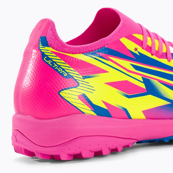 PUMA Ultra Match Energy TT scarpe da calcio da uomo rosa luminoso/giallo allerta/ultra blu 11