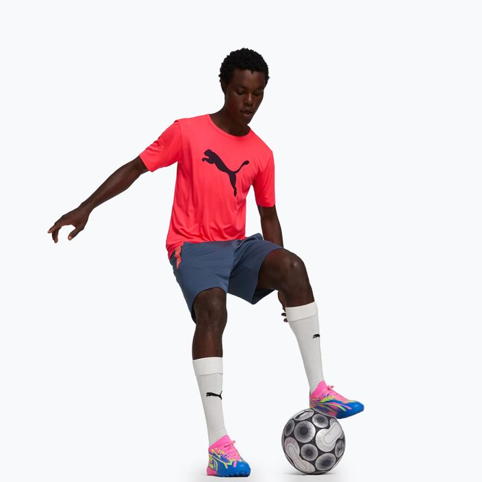 PUMA Ultra Match Energy TT scarpe da calcio da uomo rosa luminoso/giallo allerta/ultra blu 3