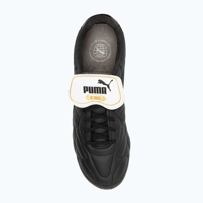 Scarpe da calcio da uomo PUMA King Top FG/AG puma nero/puma bianco/puma oro 6