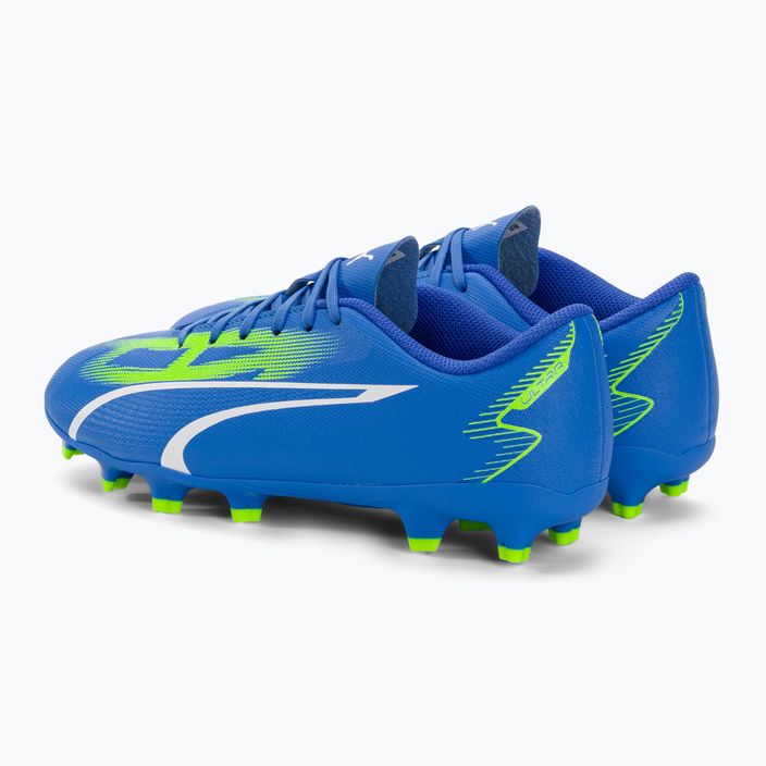 PUMA Ultra Play FG/AG scarpe da calcio per bambini ultra blu/puma bianco/verde 3
