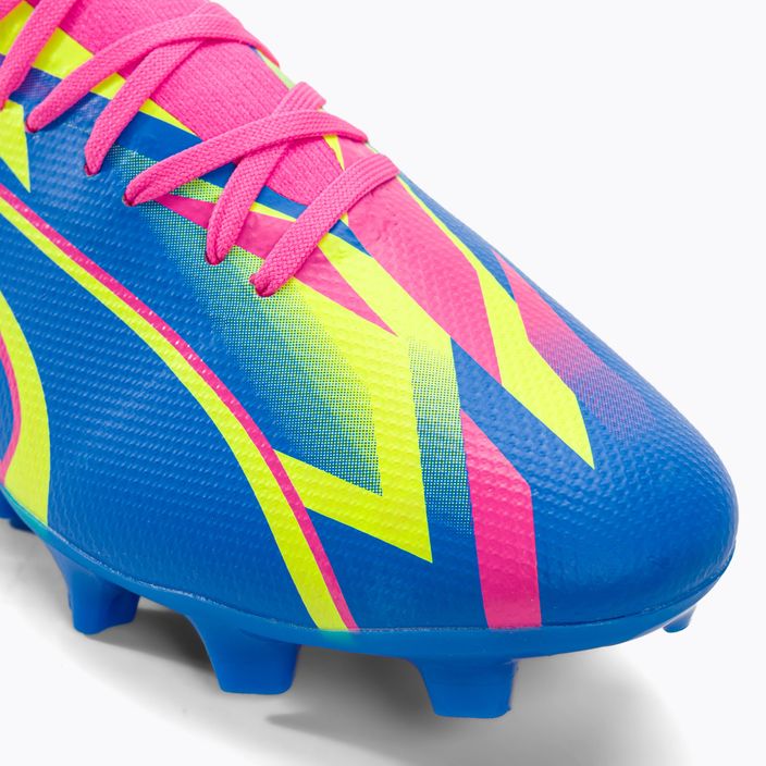 PUMA Ultra Match Energy FG/AG scarpe da calcio da uomo rosa luminoso/giallo allerta/ultra blu 7