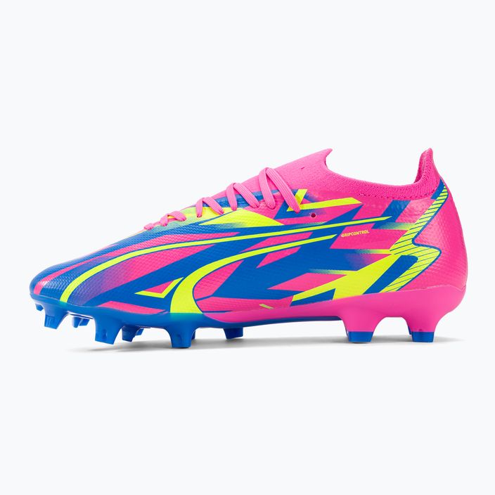 PUMA Ultra Match Energy FG/AG scarpe da calcio da uomo rosa luminoso/giallo allerta/ultra blu 10