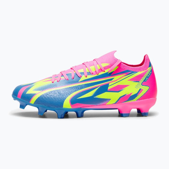 PUMA Ultra Match Energy FG/AG scarpe da calcio da uomo rosa luminoso/giallo allerta/ultra blu 13