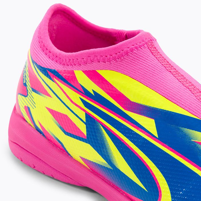 Scarpe da calcio per bambini PUMA Ultra Match LL Energy IT + Mid rosa luminoso/ultra blu/giallo allerta 8
