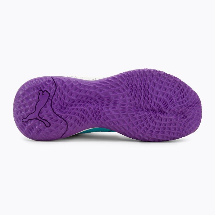 Scarpe da basket da uomo PUMA Playmaker Pro Mid purple glimmer/bright aqua/strong gray/white 5