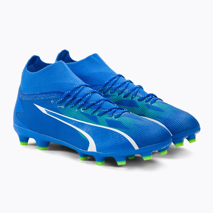 PUMA Ultra Pro FG/AG scarpe da calcio per bambini ultra blu/puma bianco/verde 4