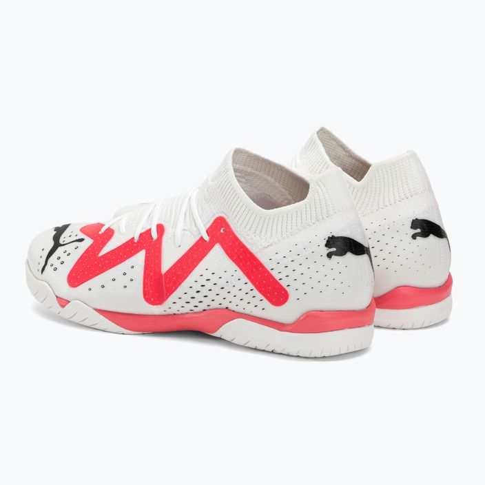 PUMA Future Match IT + Mid scarpe da calcio per bambini puma bianco/puma nero/fire orchid 3