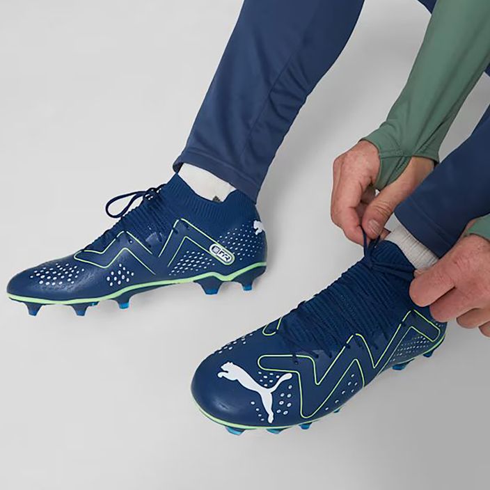 PUMA Future Match FG/AG scarpe da calcio uomo blu persiano/puma bianco/verde 2