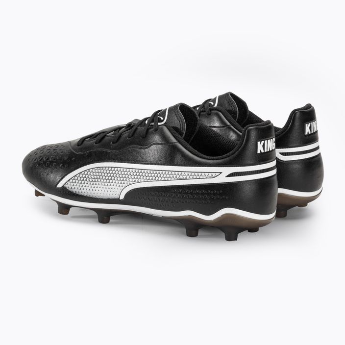 Scarpe da calcio da uomo PUMA King Match FG/AG puma nero/puma bianco 3