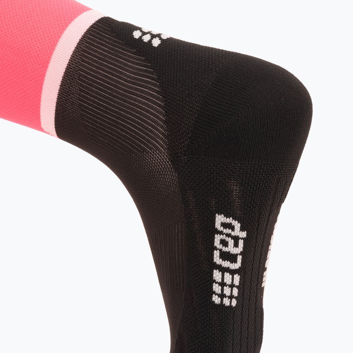 CEP Tall 4.0 calze da corsa a compressione da donna rosa/nero 4