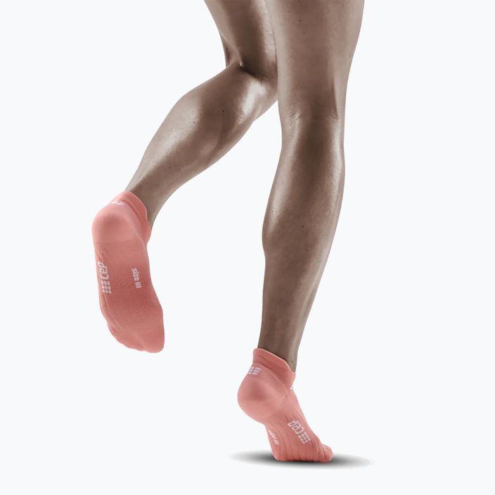 Calzini da corsa CEP a compressione 4.0 da donna, rosa non visibile 6