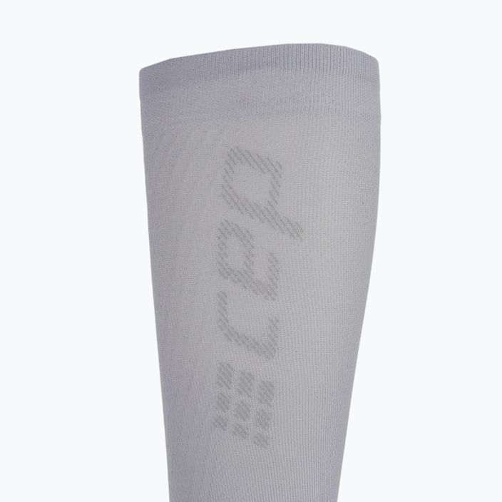 Fasce di compressione per polpacci CEP Ultralight carbon white da uomo 3