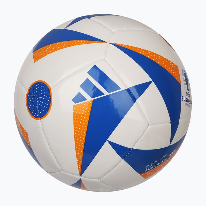adidas Fussballiebe Club calcio bianco / blu / arancio fortunato dimensioni 4 2