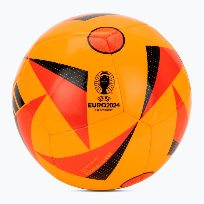 Adidas Fussballiebe Club Euro 2024 oro solare / rosso solare / nero calcio dimensioni 5