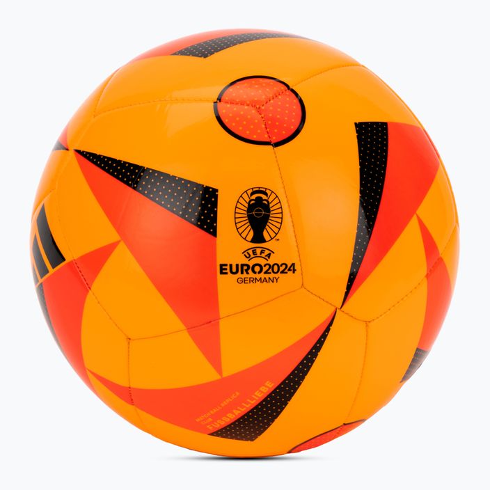 Adidas Fussballiebe Club Euro 2024 oro solare / rosso solare / nero calcio dimensioni 4
