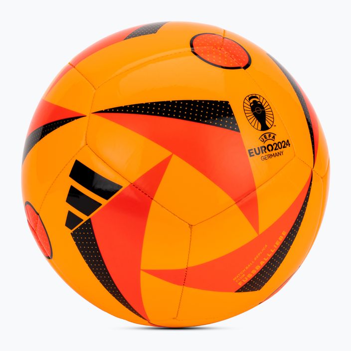 Adidas Fussballiebe Club Euro 2024 oro solare / rosso solare / nero calcio dimensioni 4 2