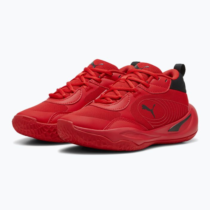 PUMA Playmaker Pro JR scarpe da basket per bambini per tutti i tempi rosso/puma nero