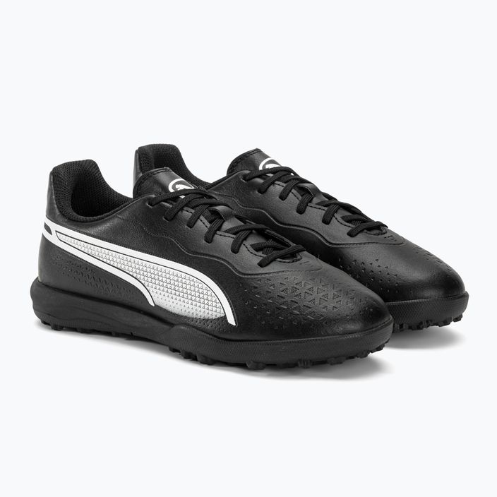PUMA King Match TT scarpe da calcio per bambini puma nero/puma bianco 4