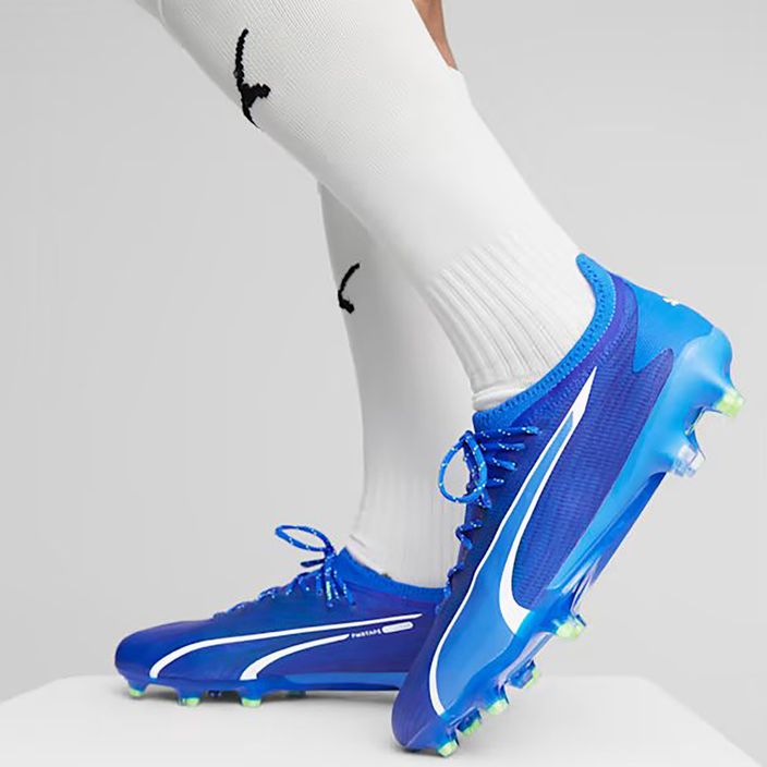 PUMA Ultra Ultimate FG/AG scarpe da calcio uomo ultra blu/puma bianco/verde 14