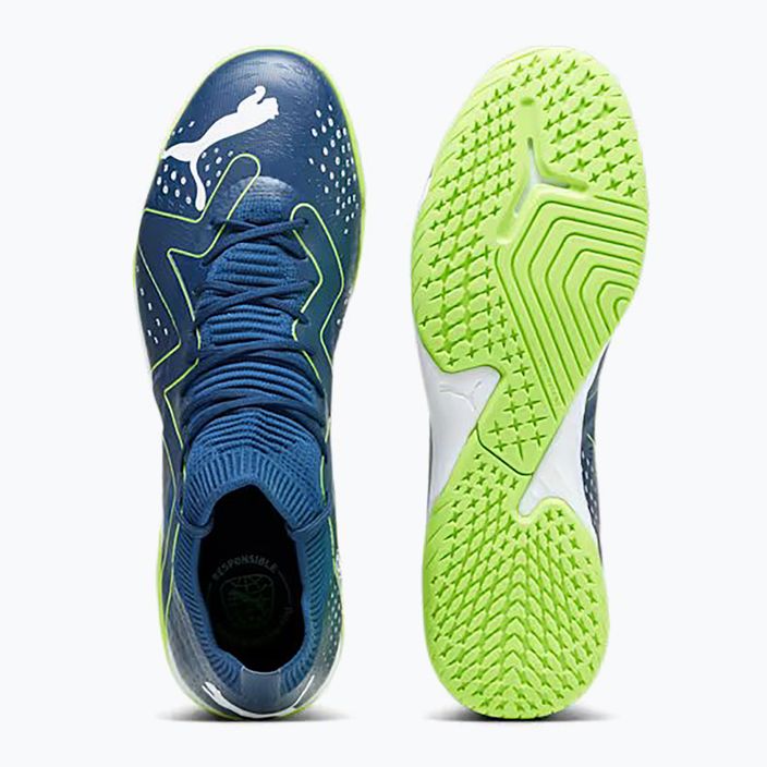 PUMA Future Match IT scarpe da calcio da uomo blu persiano/puma bianco/verde 10
