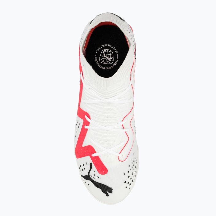 PUMA Future Match TT + Mid scarpe da calcio per bambini puma bianco/puma nero/fire orchid 6
