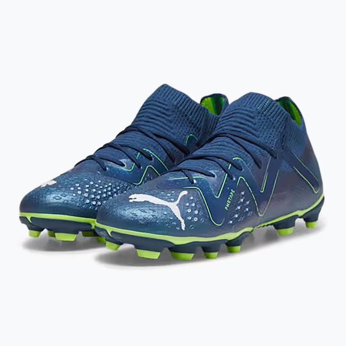 PUMA Future Pro FG/AG scarpe da calcio per bambini blu persiano/puma bianco/verde 8