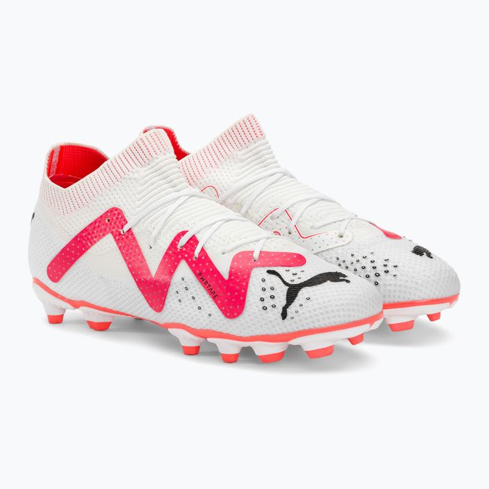 PUMA Future Pro FG/AG scarpe da calcio per bambini puma bianco/puma nero/fire orchid 4
