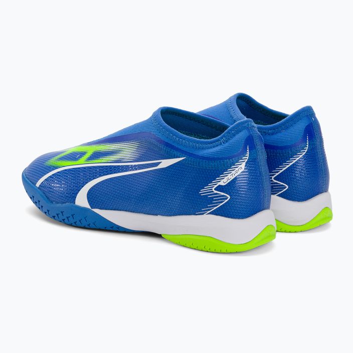 PUMA Ultra Match LL IT + Mid scarpe da calcio per bambini ultra blu/puma bianco/verde 3