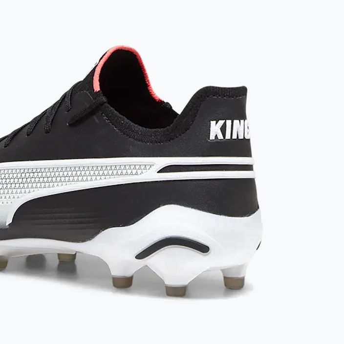 PUMA King Ultimate FG/AG scarpe da calcio uomo puma nero/puma bianco/fire orchid 15
