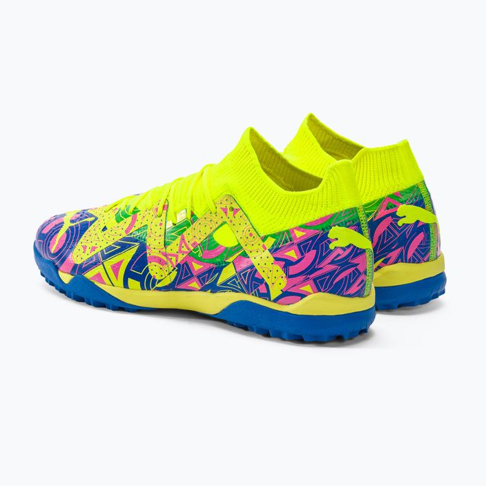 PUMA Future Match Energy TT scarpe da calcio da uomo ultra blu/allarme giallo/rosa luminoso 3