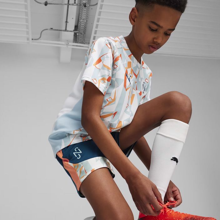 Pantaloncini da calcio PUMA Neymar JR Creativity Training oceano tropicale/caldo da bambino 5