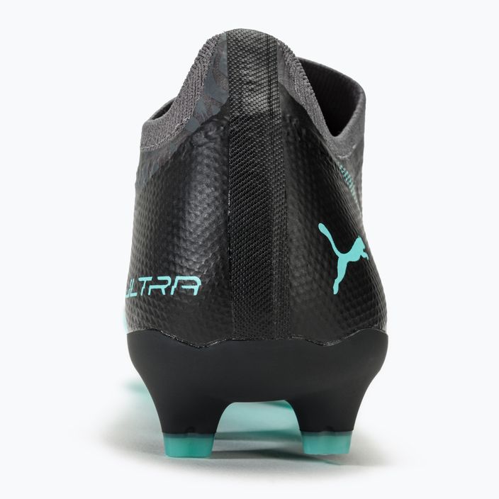 PUMA Ultra Match Rush FG/AG scarpe da calcio grigio forte/puma bianco/electro aqua 6